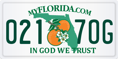 FL license plate 0217OG