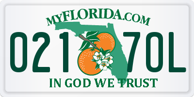 FL license plate 0217OL
