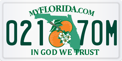 FL license plate 0217OM