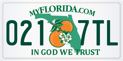 FL license plate 0217TL