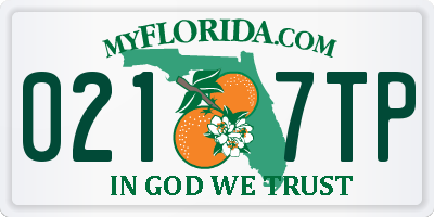 FL license plate 0217TP