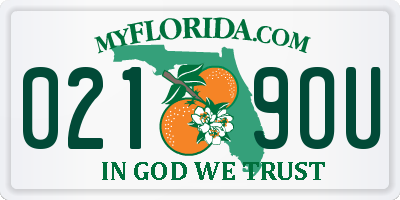 FL license plate 0219OU