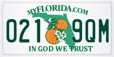 FL license plate 0219QM