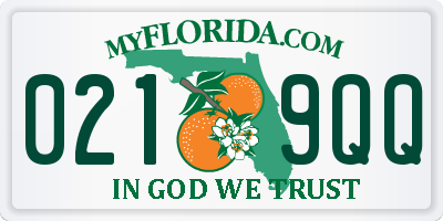 FL license plate 0219QQ