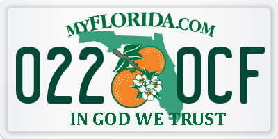FL license plate 0220CF