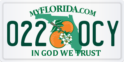 FL license plate 0220CY