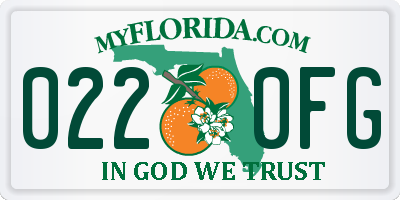FL license plate 0220FG