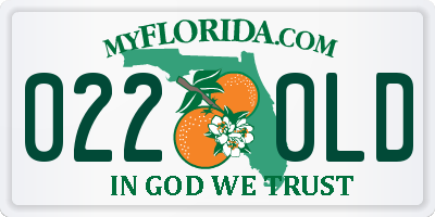 FL license plate 0220LD