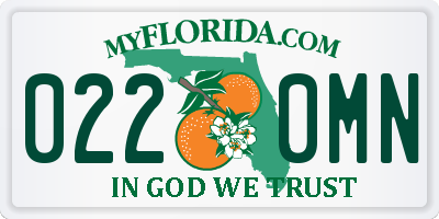 FL license plate 0220MN
