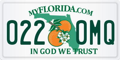 FL license plate 0220MQ