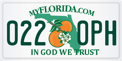 FL license plate 0220PH
