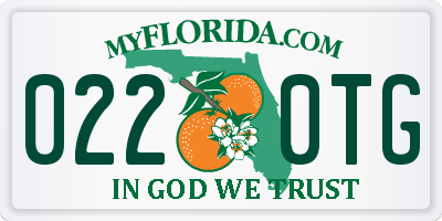 FL license plate 0220TG