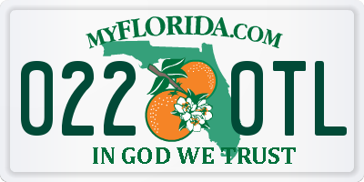 FL license plate 0220TL