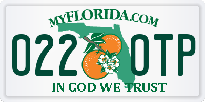 FL license plate 0220TP