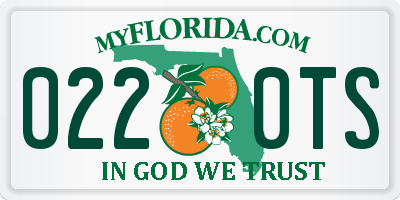 FL license plate 0220TS