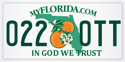 FL license plate 0220TT