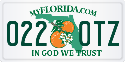 FL license plate 0220TZ