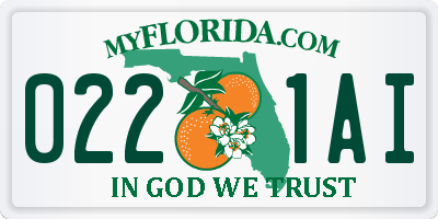 FL license plate 0221AI