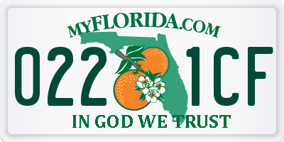 FL license plate 0221CF