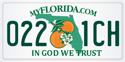 FL license plate 0221CH