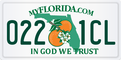 FL license plate 0221CL