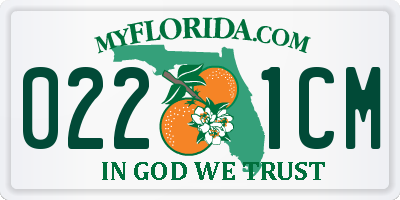 FL license plate 0221CM