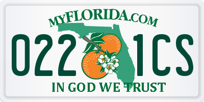 FL license plate 0221CS