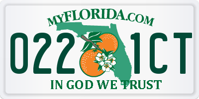FL license plate 0221CT