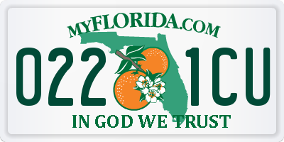 FL license plate 0221CU