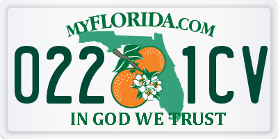 FL license plate 0221CV