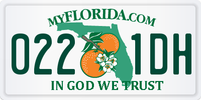 FL license plate 0221DH