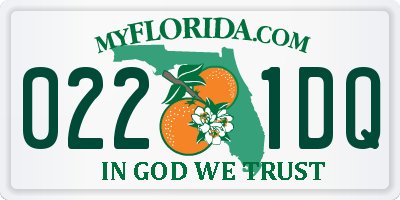 FL license plate 0221DQ