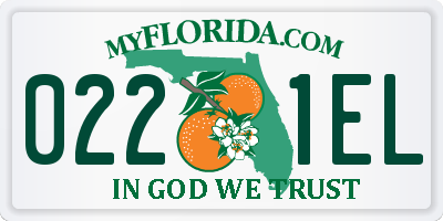 FL license plate 0221EL