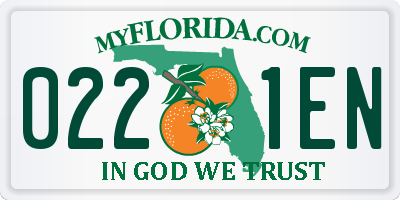 FL license plate 0221EN
