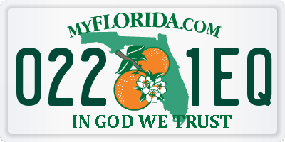 FL license plate 0221EQ