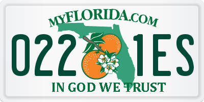 FL license plate 0221ES