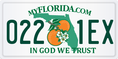 FL license plate 0221EX