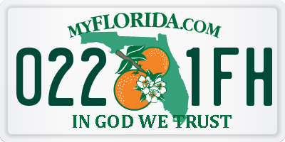 FL license plate 0221FH