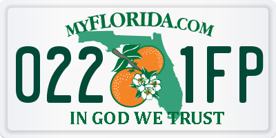 FL license plate 0221FP