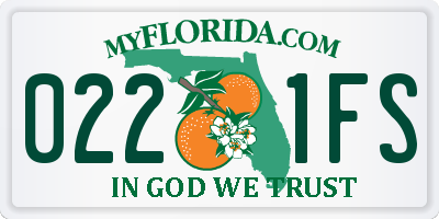 FL license plate 0221FS