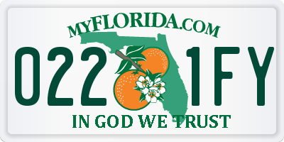FL license plate 0221FY