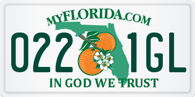 FL license plate 0221GL