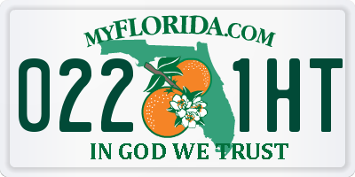 FL license plate 0221HT