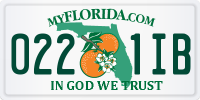 FL license plate 0221IB