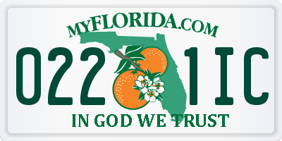 FL license plate 0221IC