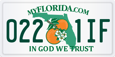 FL license plate 0221IF