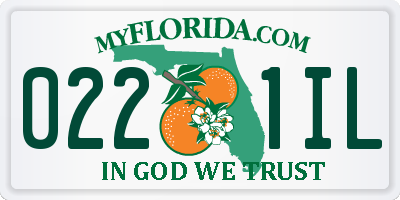 FL license plate 0221IL