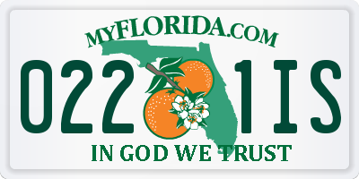 FL license plate 0221IS