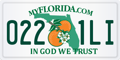 FL license plate 0221LI