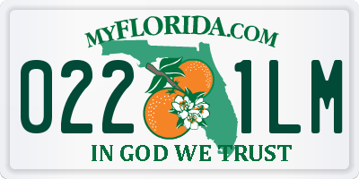 FL license plate 0221LM